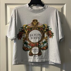 Vgt Elton John Versace World Tour Graphic cropped tshirt. 90’s. Guessing medium